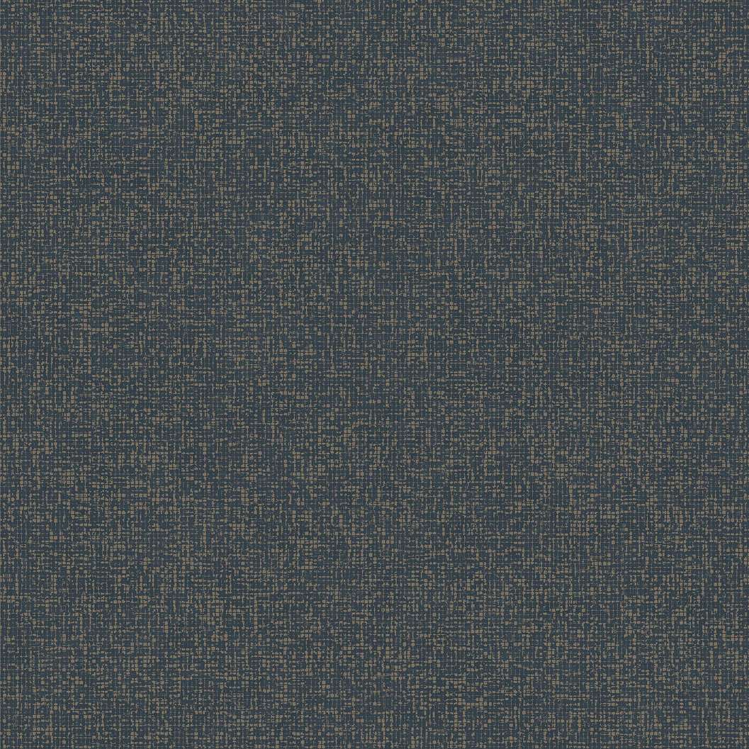 Design tapéta hálóhatású apró négyzet mintával fényes arany és matrózkék színben