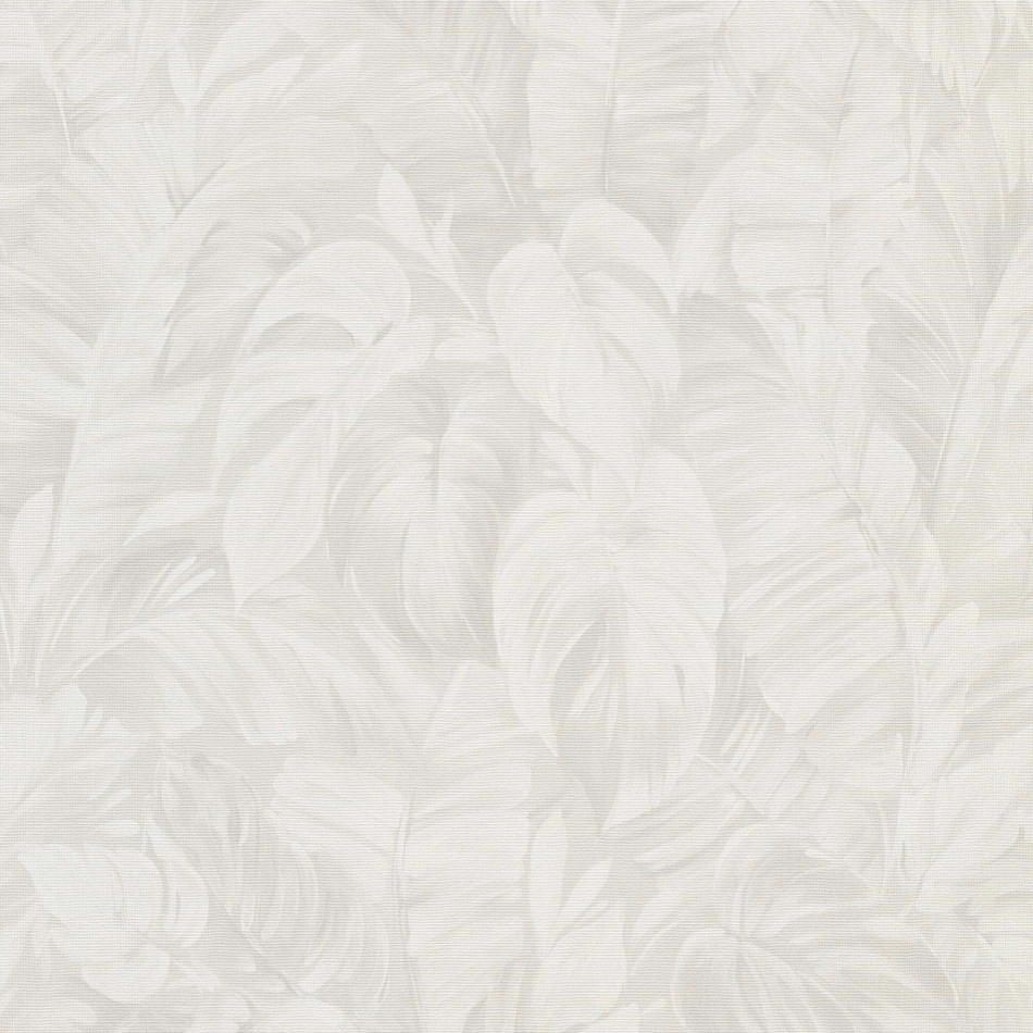 Design tapéta halványszürke elegáns leveles mintával