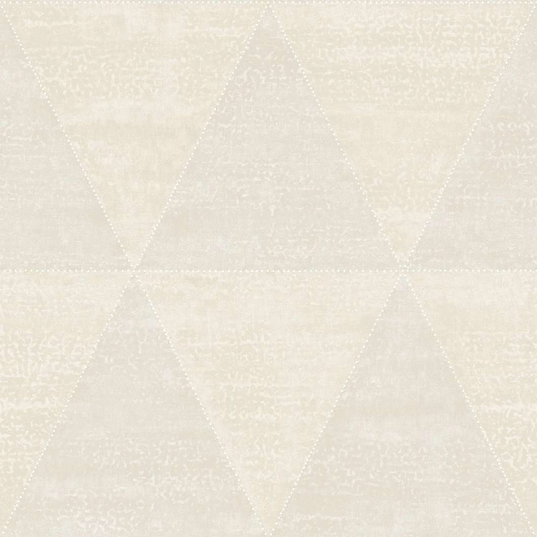 Design tapéta ivory fehér metálos modern geometrikus mintával