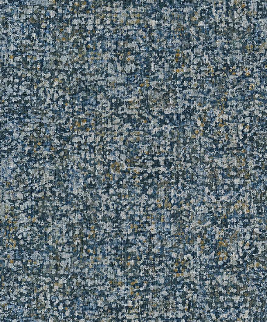 Design tapéta kék absztrakt virágos mintával