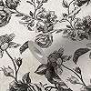 Design tapéta klasszikus virág mintával fekete fehér színben