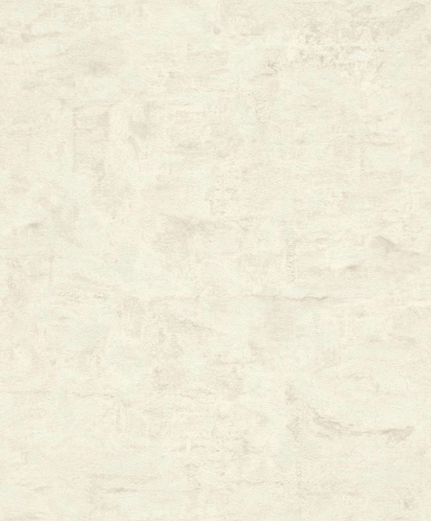 Design tapéta koptatott beton mintával gyöngyház fehér színben