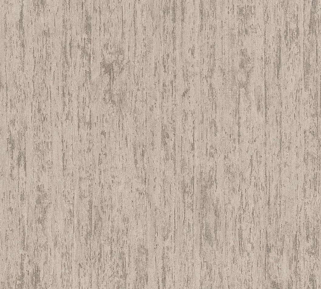 Design tapéta koptatott falhatású mintával beige-szürke és ezüst színben