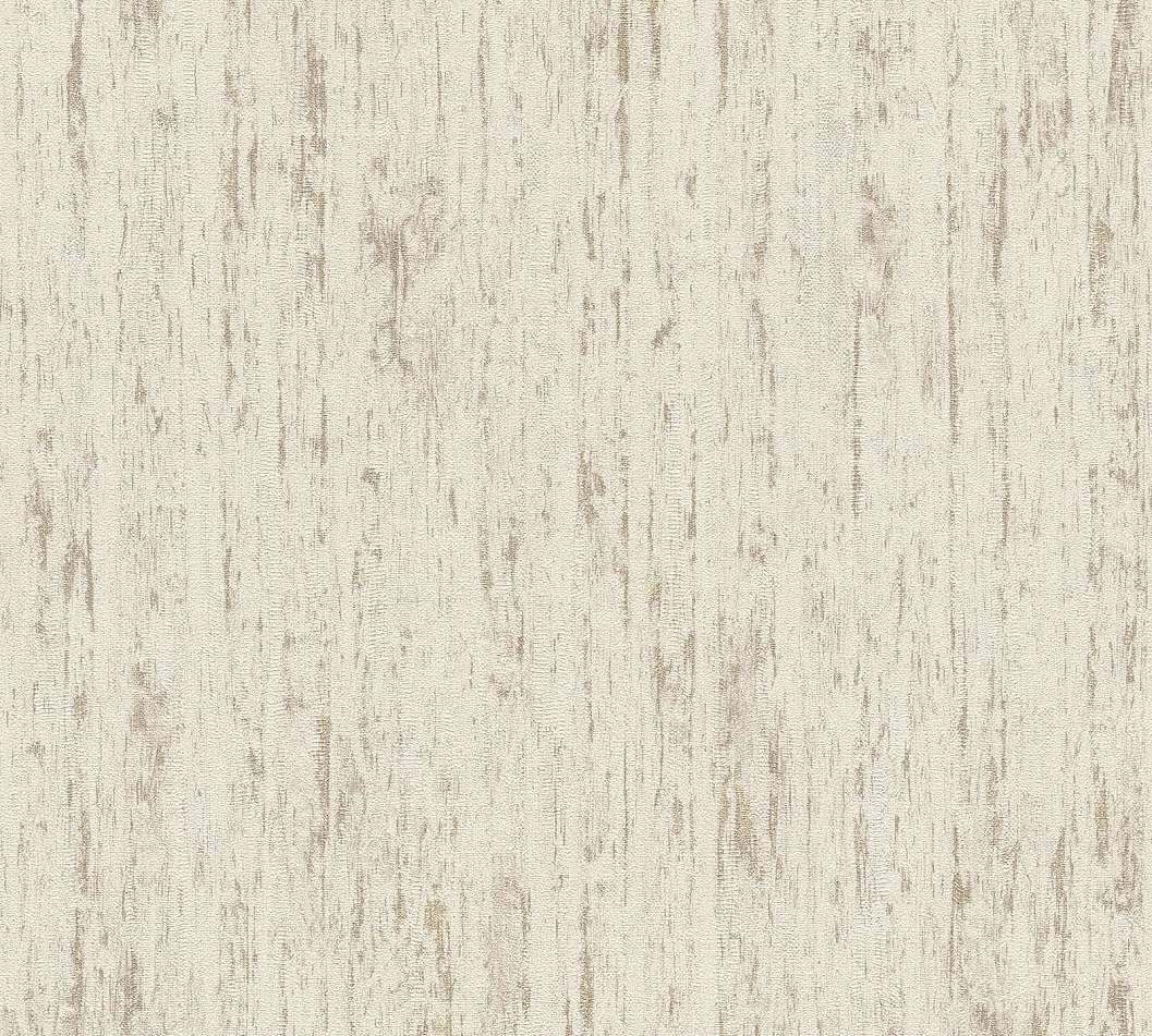 Design tapéta koptatott falhatású mintával krém-beige és arany színben