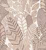Design tapéta levél mintával beige színben