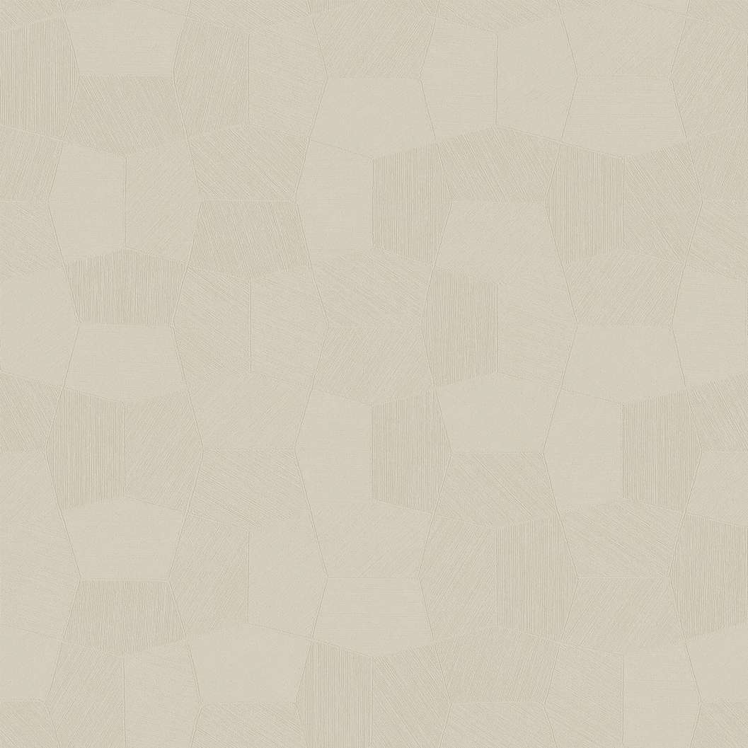 Design tapéta ötszög mintával matt kőpor színben