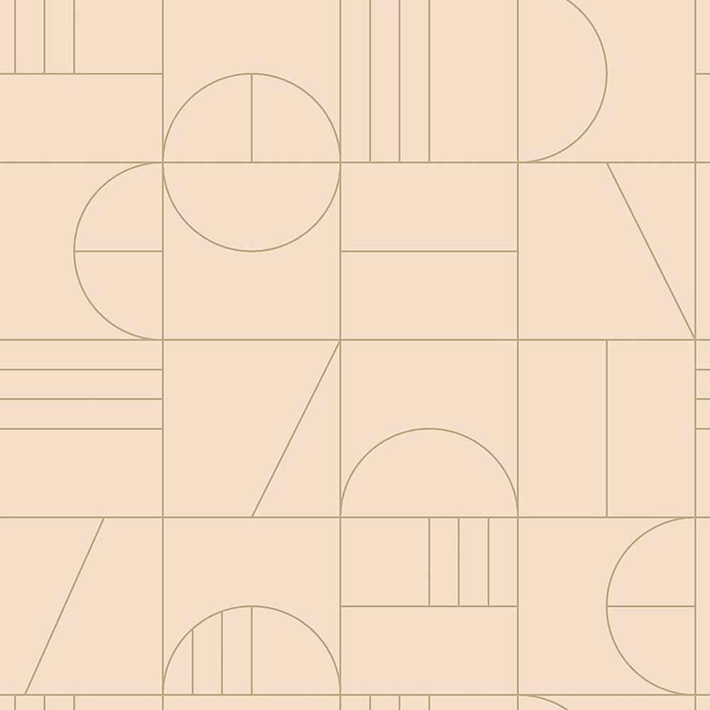 Design tapéta pasztell barack modern geometriai mintával