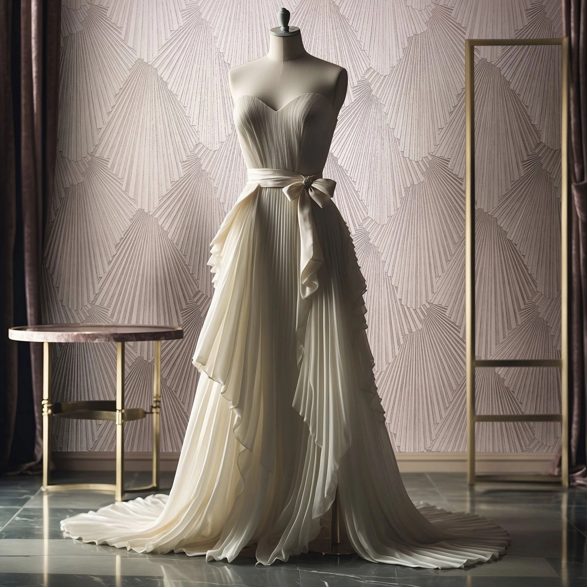 Design tapéta púder elegáns geometrikus mintával