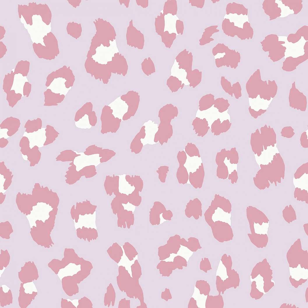 Design tapéta rózsaszín bohém csajos leopárd foltos mintával