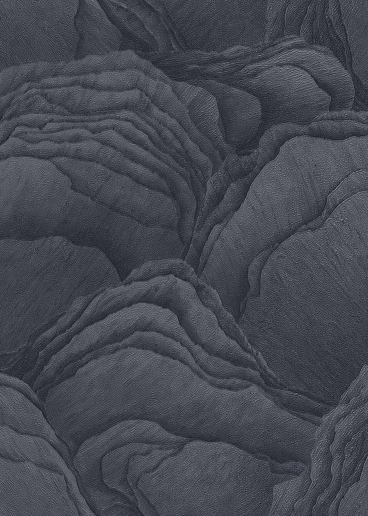Design tapéta sötétkék ásvány hatású kő mintával