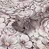 Design tapéta struktúrált pasztell rózsaszín virág mintával