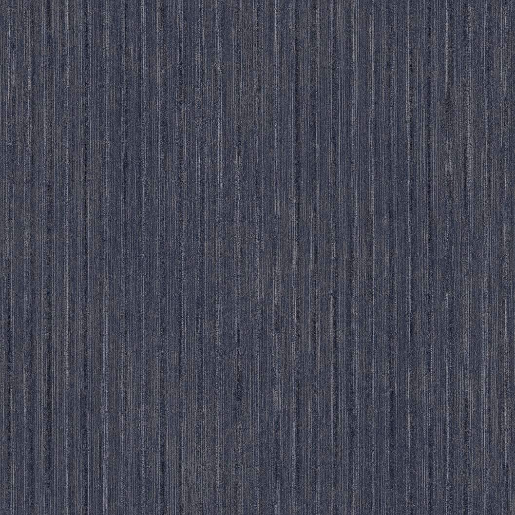 Design tapéta szálkoptatott finoman bordázott mintával matrózkék és réz színben