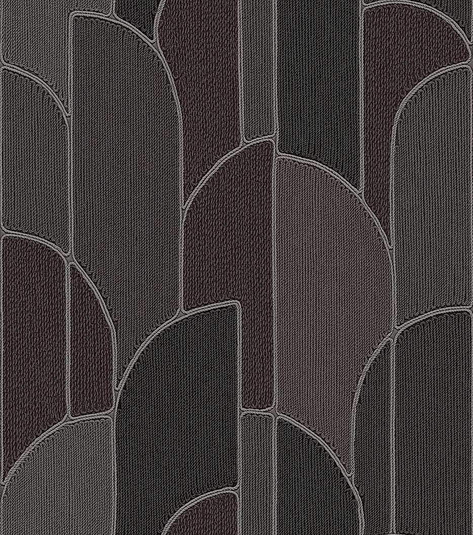 Design tapéta szőtt textiles hatású geometrikus mintával