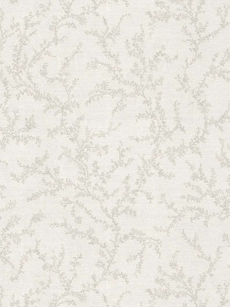 Design tapéta szürke apróleveles inda mintával