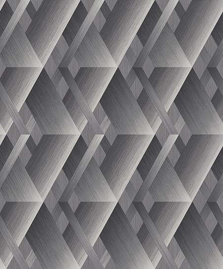 Design tapéta szürkés 3D hatású geometriai mintával
