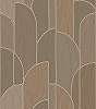 Design tapéta textil szőtt hatású barna geometrikus mintával