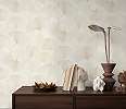 Design tapéta törtfehér gingko levél mintával dupla széles 106cm
