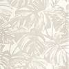 Design tapéta trópusi levél mintával fehér és beige színben