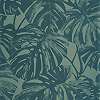 Design tapéta trópusi levél mintával zöld színben