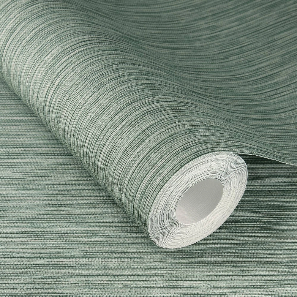 Design tapéta türkíz színben struktúrált csíkozott mintával mosható