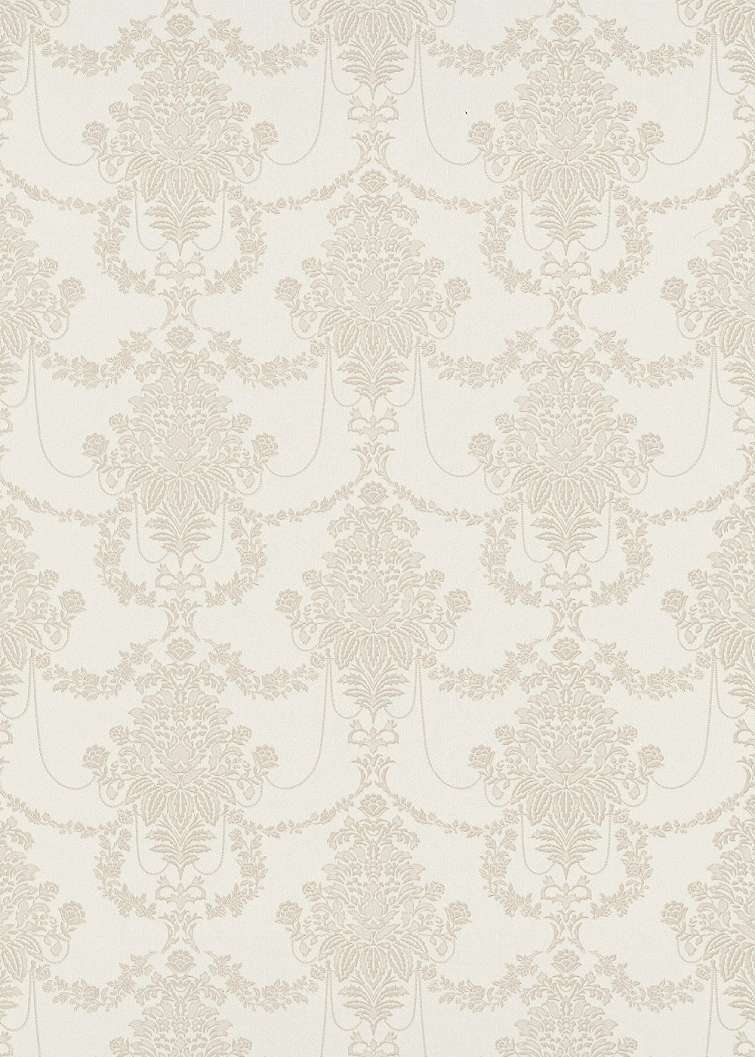 Design tapéta vintage barokk mintával krém bézs színben