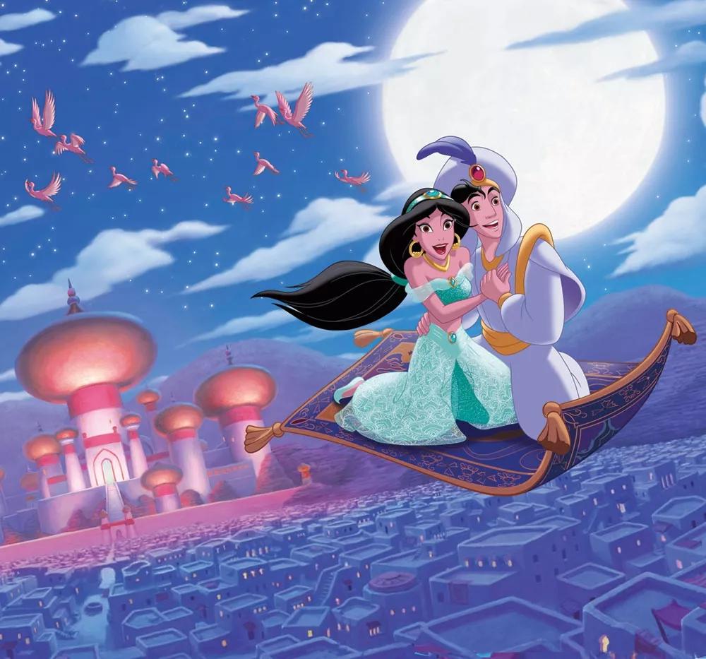 Disney Aladin és Jázmin hercegnő vlies fali poszter