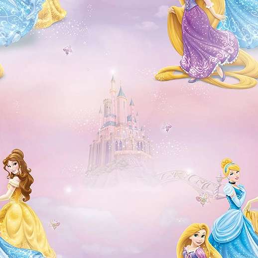 Disney hercegnők gyerek tapéta lány szobába