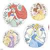 Disney hercegnők mintás ablak matrica