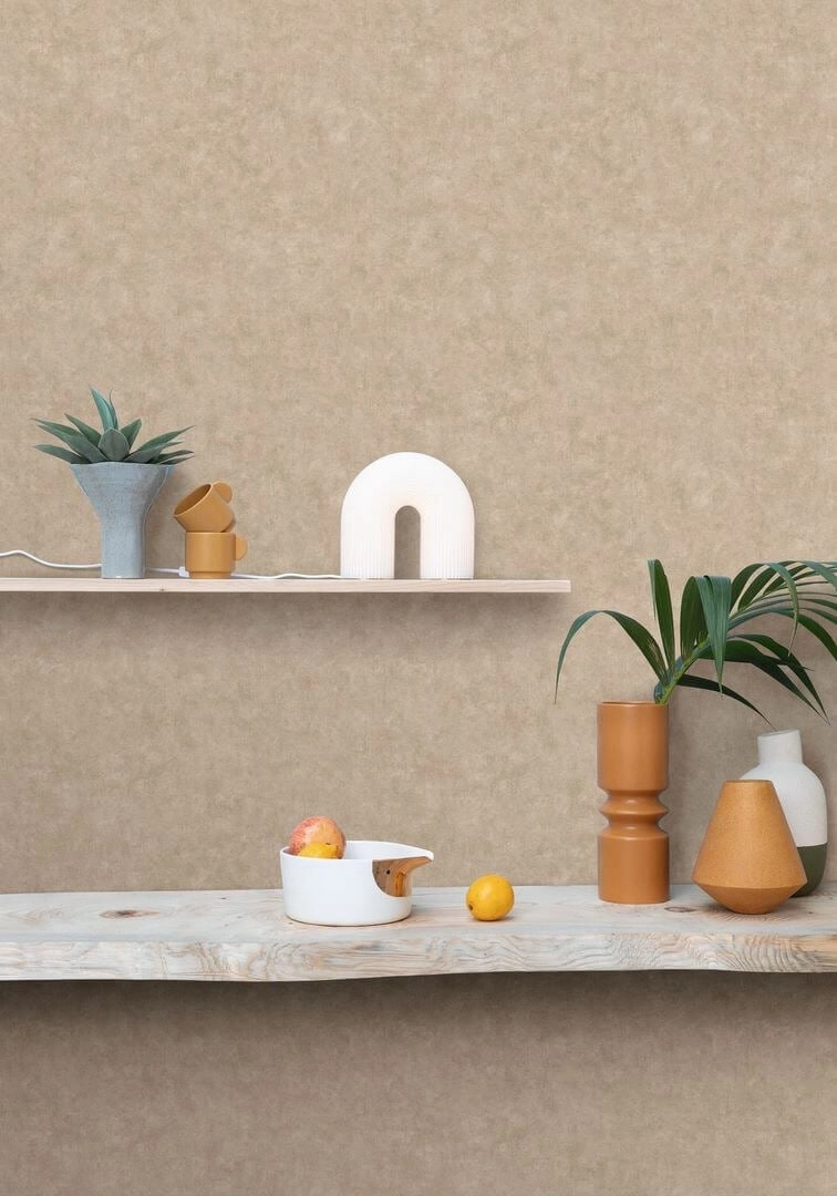 Drapp beton hatű design tapéta