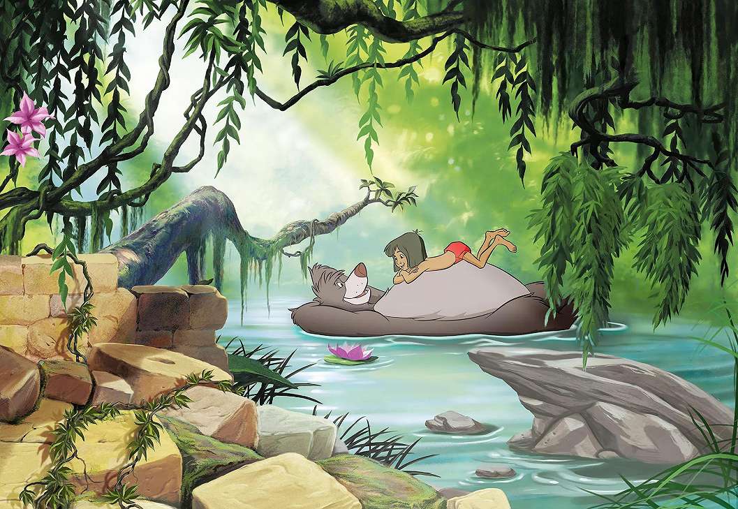 Dzsungel könyve gyerekszobai óriás fali poszter