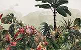 Dzsungel mintás fotótapéta óriás pálmaleveles mintával