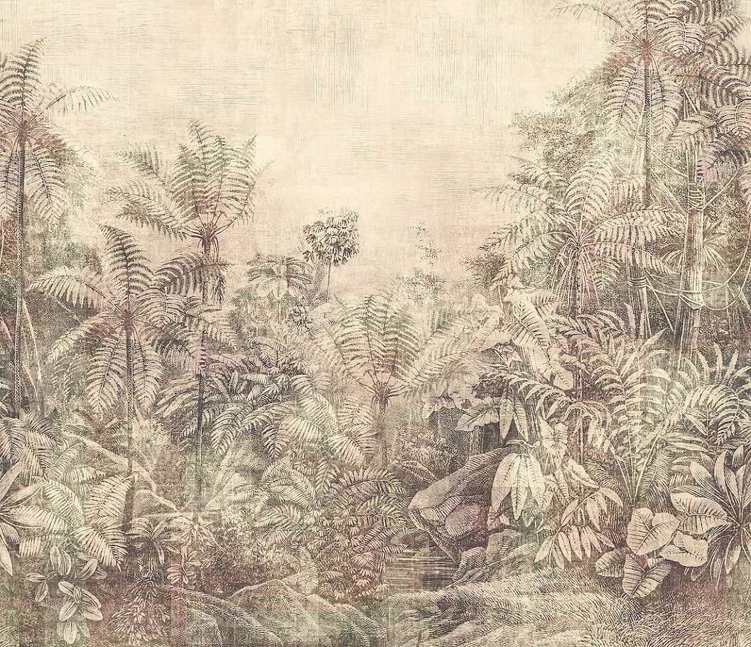 Dzsungel mintás vlies Khroma posztertapéta struktúrált felülettel