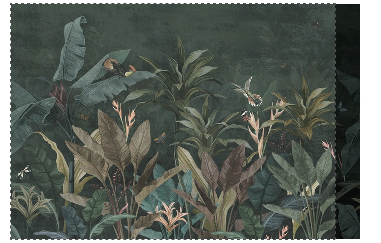 Egyedi pálmalevél mintás poszter tapéta 386cm (szélesség) X 280cm (magasság)