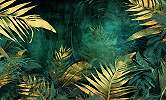 Egyedi pálmalevél mintás vinyl posztertapéta vlies 450cm (szélesség) X 270cm (magasság)