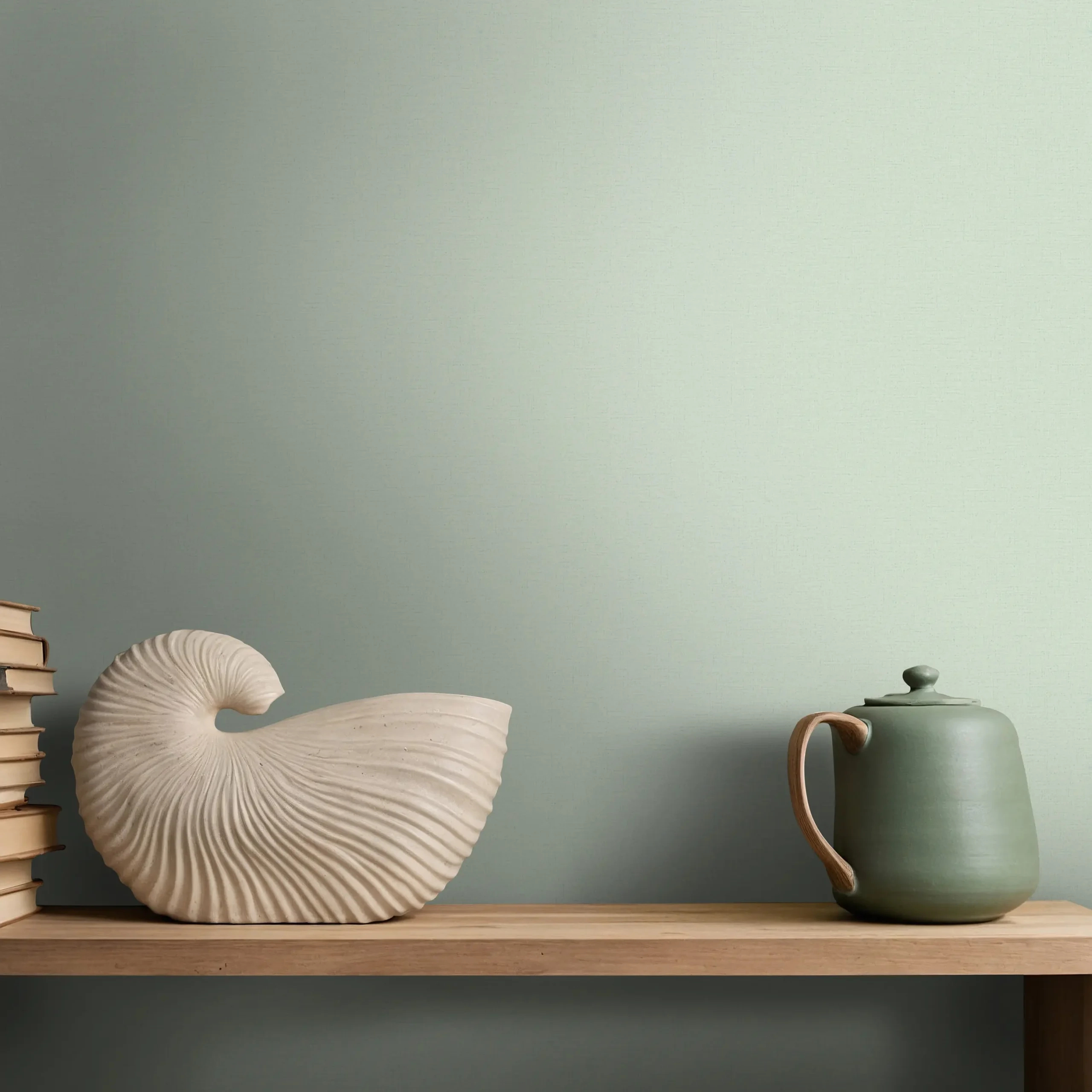 Egyszínű textilmintás sárgászöld tapéta