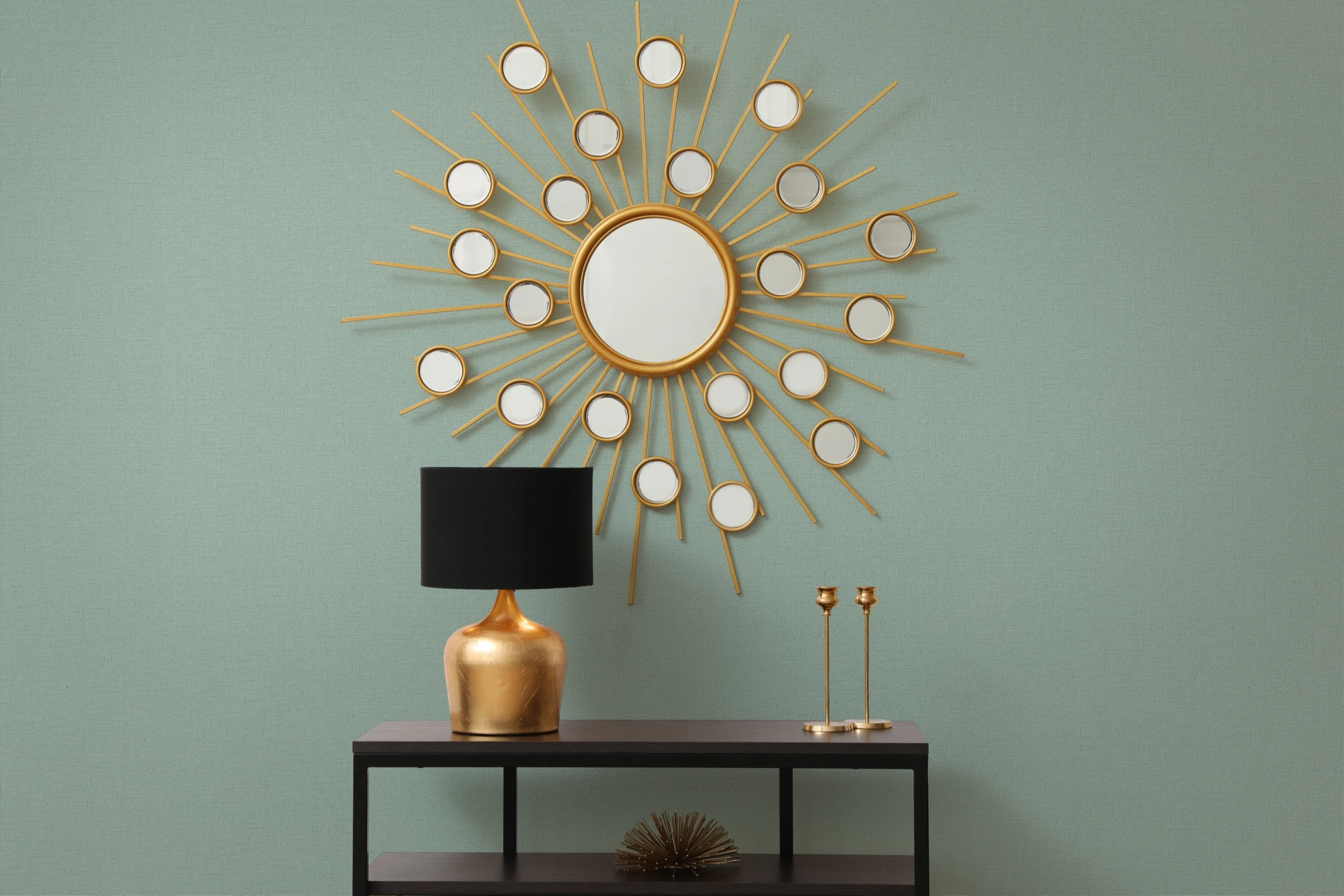 Egyszínű textilmintás zöld tapéta