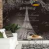 Eiffel Torony fali poszter fekete fehér színvilágban 368x254 vlies