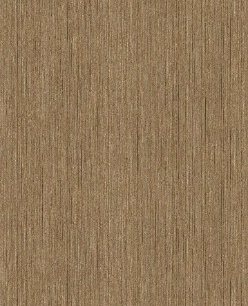 Eijffinger barna és fényes arany színű koptatott csíkos mintás design tapéta