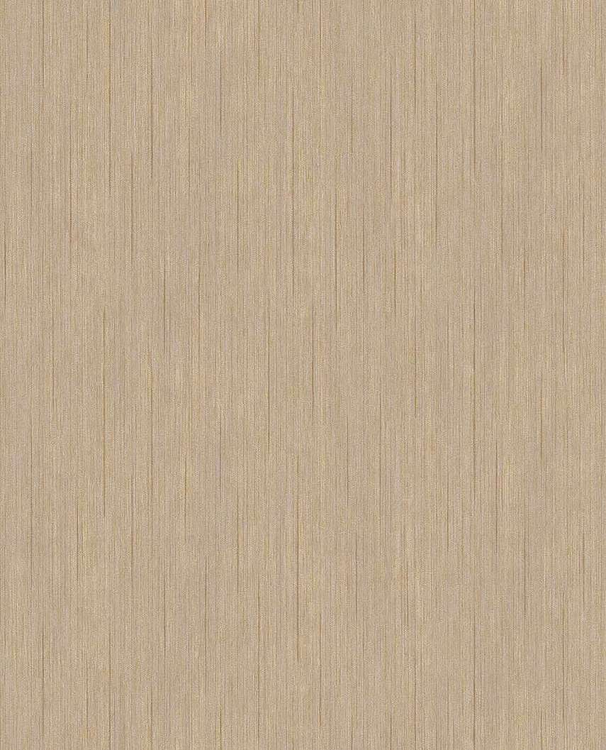 Eijffinger beige és fényes arany színű koptatott csíkos mintás design tapéta