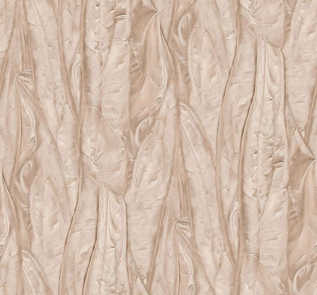 Eijffinger fotótapéta beige színű bársony drapéria mintával