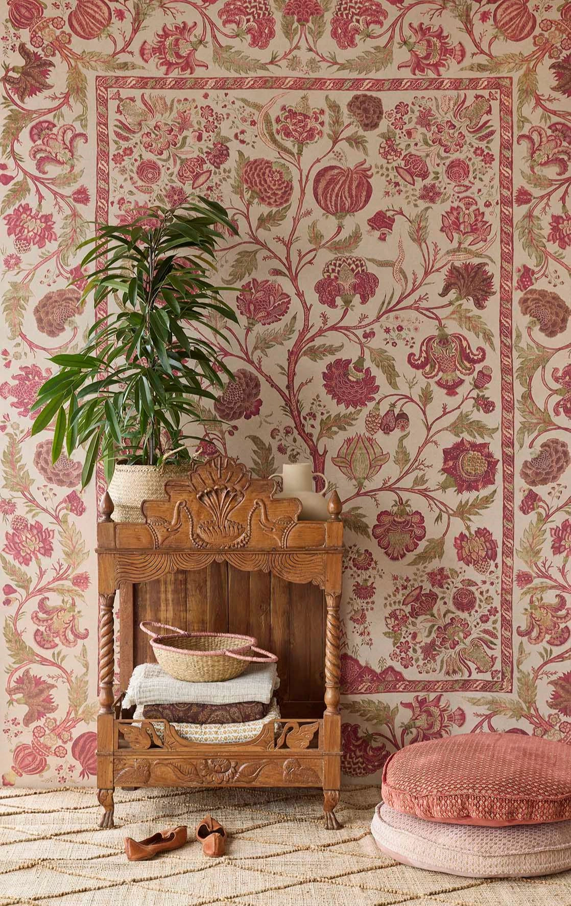 Eijffinger fotótapéta életfája motívum piros színben