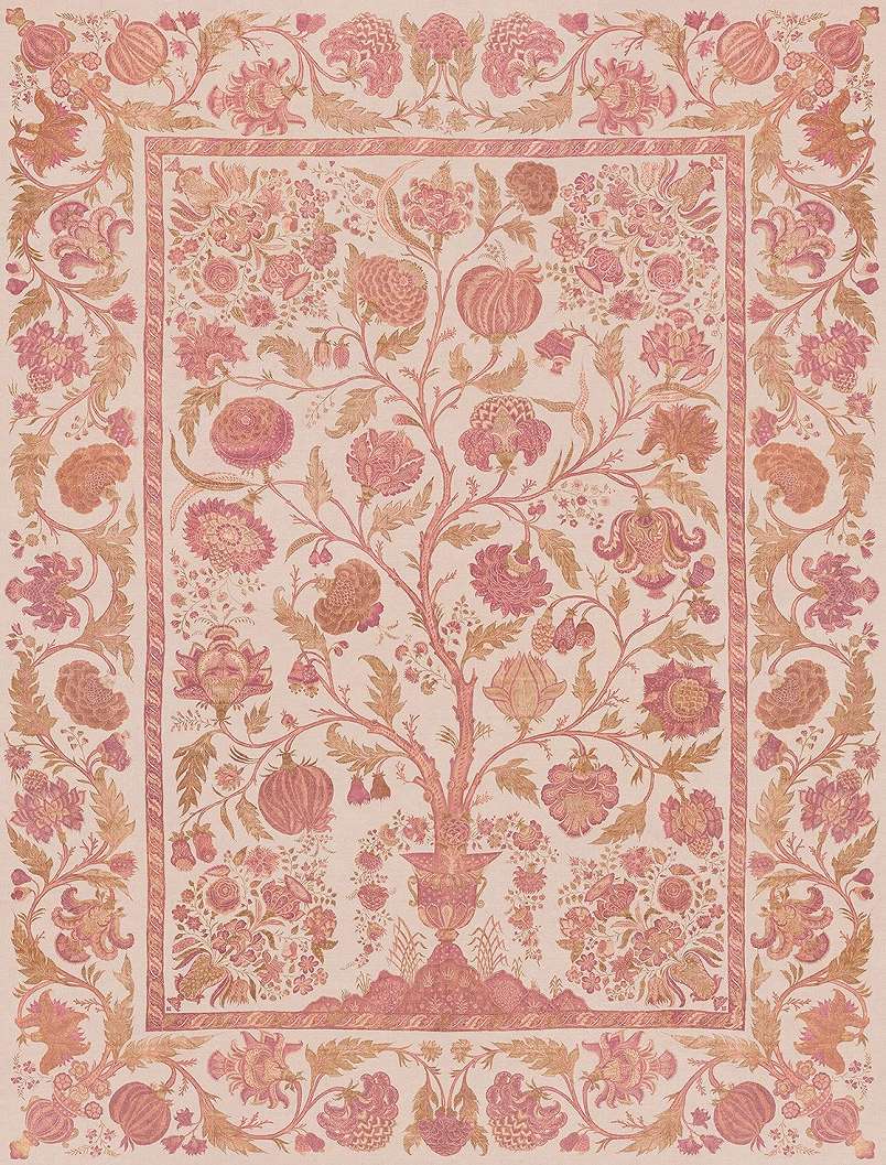 Eijffinger fotótapéta életfája motívum terrakotta színben