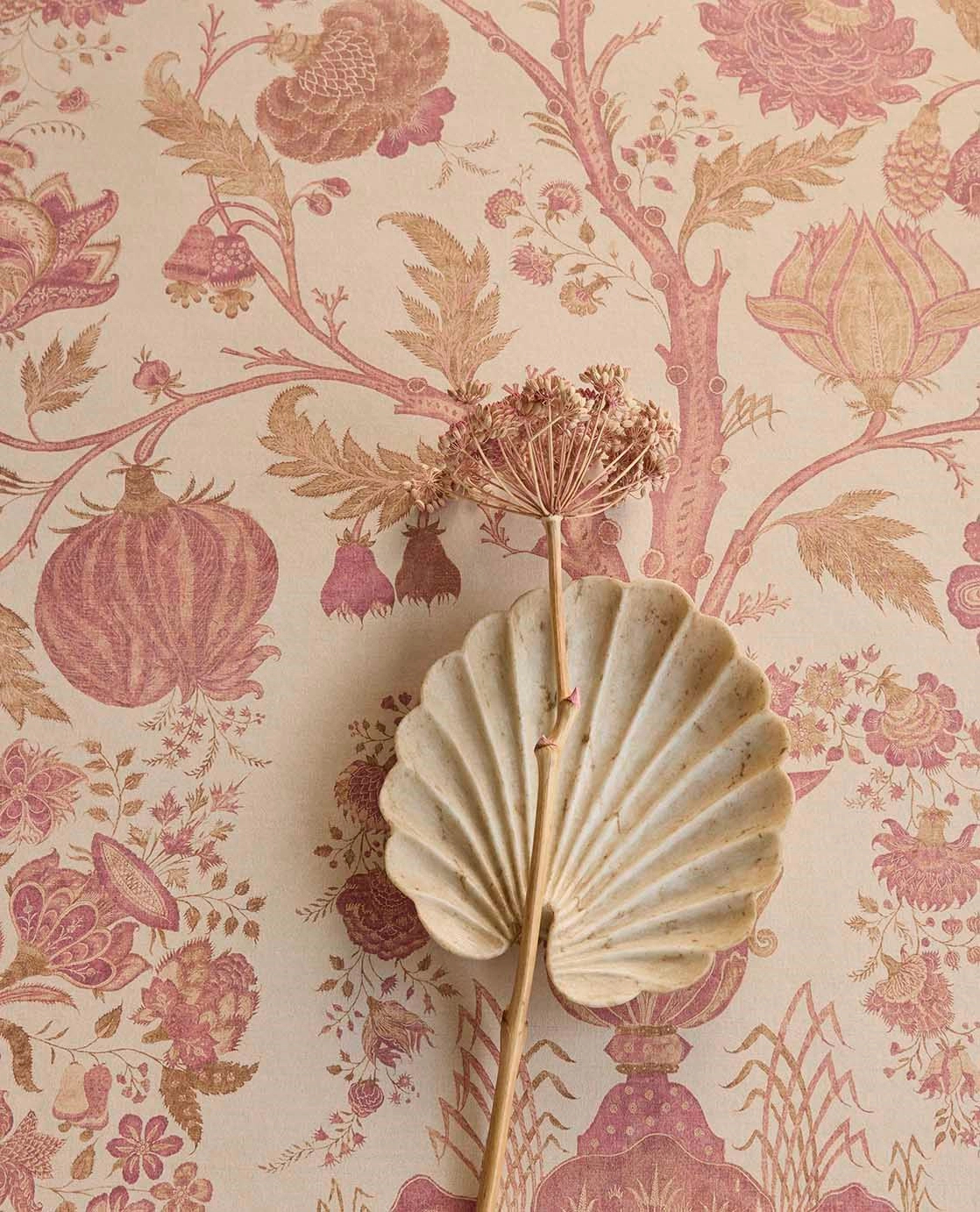 Eijffinger fotótapéta életfája motívum terrakotta színben