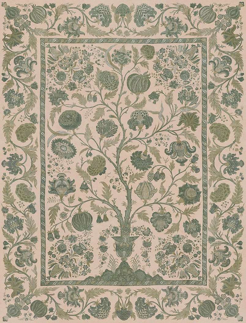 Eijffinger fotótapéta életfája motívum zöld színben