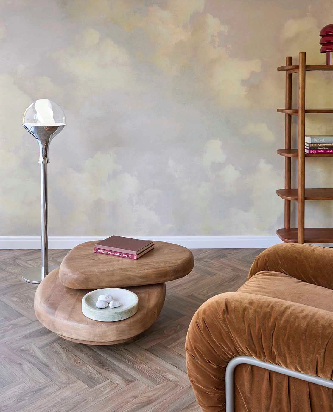 Eijffinger fotótapéta felhők alkonypírban mintával