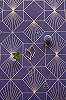 Eijffinger Geonature geometriai mintás tapéta kékes-lila