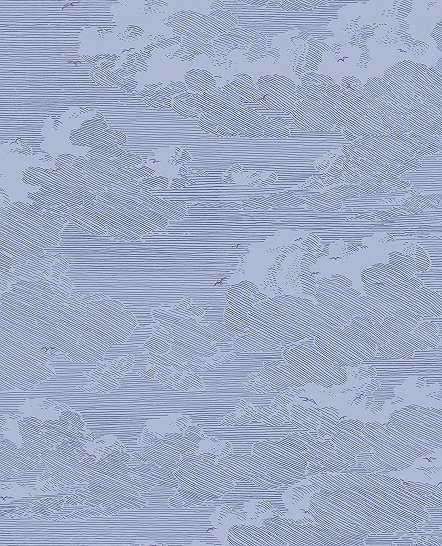 Eijffinger Geonature kék felhő mintás tapéta