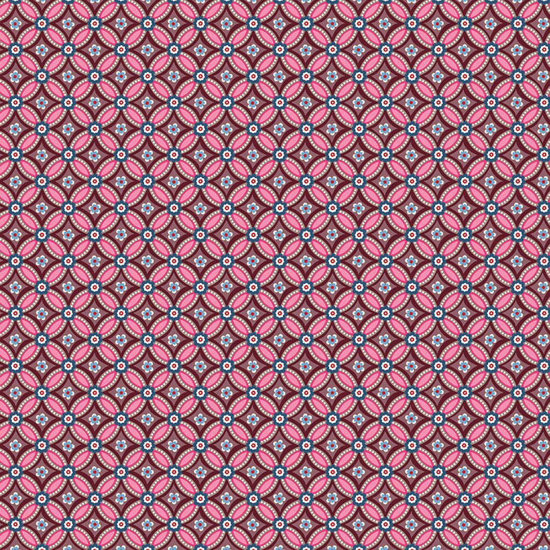 Eijffinger Pip geometriai mintás pink-barna színű orientális stílusú tapéta