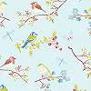 Eijffinger Pip színes klasszikus idilli orientális madár mintás tapéta
