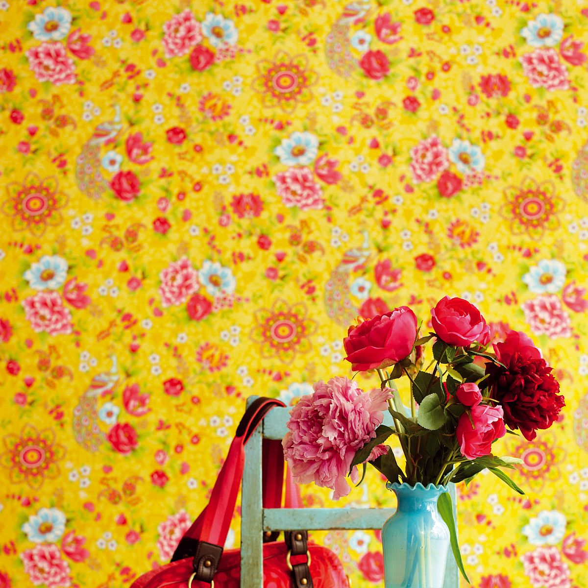 Eijffinger Pip színes perzsa virágmintás keleties stílusú tapéta